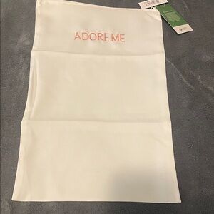 Adore Me White Lingerie Wash Bag